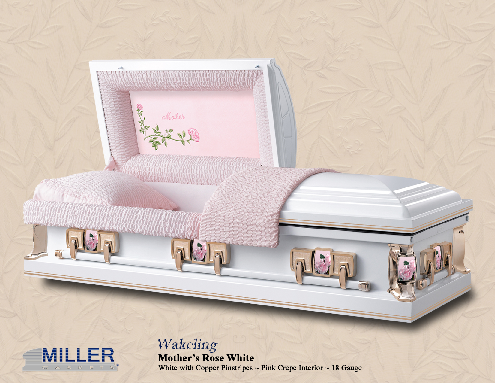 Wakeling Mothers Rose White Pinstripes